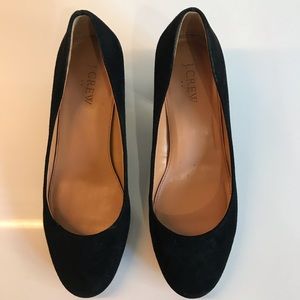 J Crew Suede Block Heel